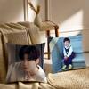 Lee J-Jong Suk Pillow Case Sofa and Living Room Decorative Cushion Covers Dust-proof and Mite-proof Invisible Zipper