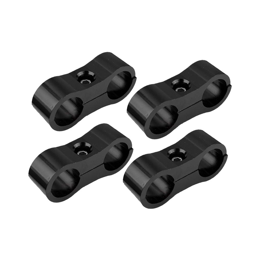 Pack of 4 Car Water Air Hose Separator Clamp Removable Anti-corrosive Hexagonal Fitting Adapter Bracket Accessories