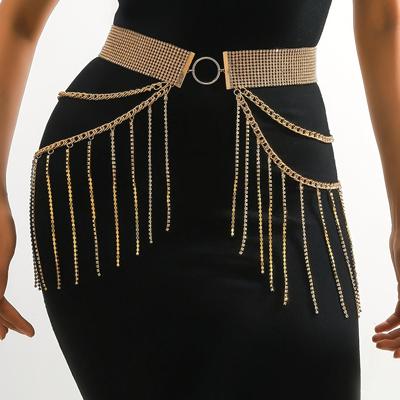 Elegant Adjustable Rhinestone Tassel Waist Chain | Versatile & Glamorous Belt for Bridal & Casual Wear