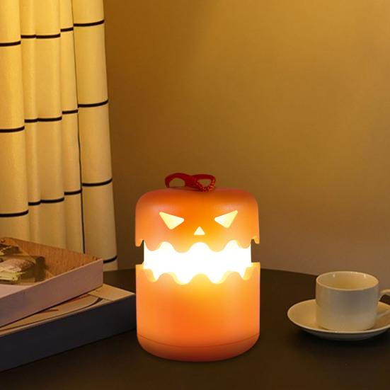 Yousheng Portable Halloween Pumpkin Lights with Lanyard LED Battery Operated Collapsible Pumpkin Lantern Mini Outdoor Camping Light for Halloween