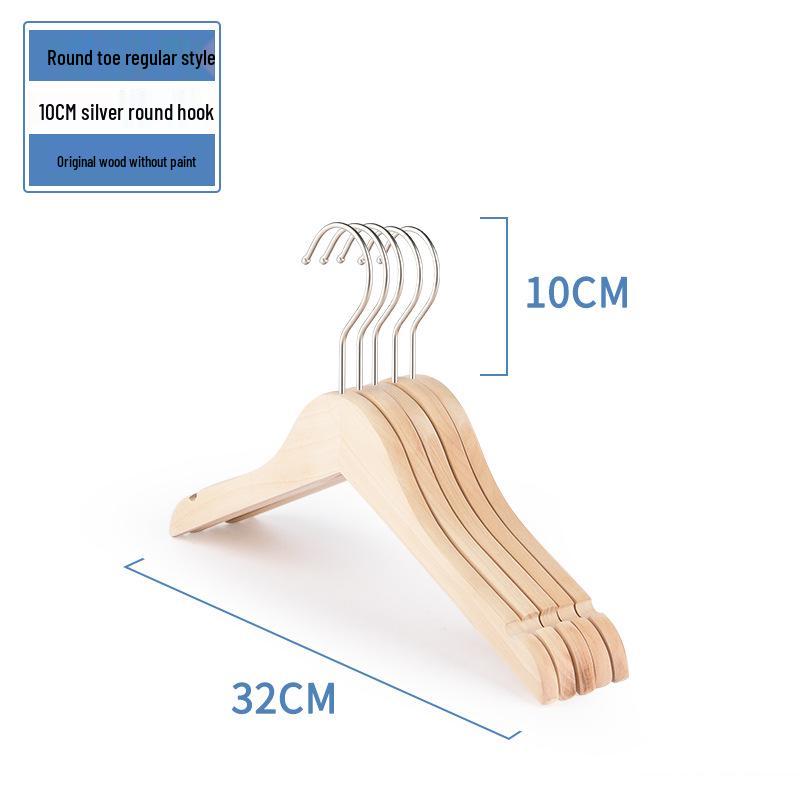 Damen Rutschfester Holzmantelständer Kleiderbügel für Bekleidungsgeschäfte
