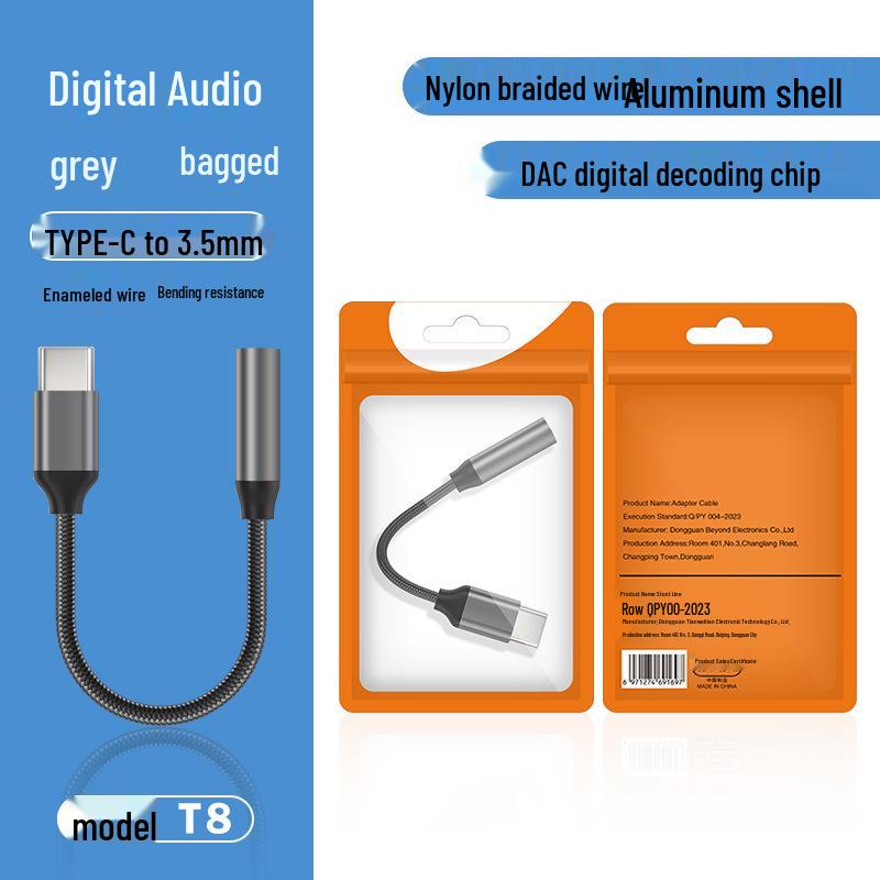 Type-C to 3.5mm Audio Adapter for Huawei, Xiaomi, Vivo Phones