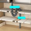 1 Stainless Steel Expandable Kitchen Sink Storage Rack Cabinet Storage Multi-layer Multifunctional Internal Layered Storage Rack