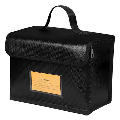 Bolsa Ignífuga Impermeable para Baterías Lipo Bolsa Segura para Carga Protección Estuche para Almacenamiento con Puerto de Carga Lateral Invisible