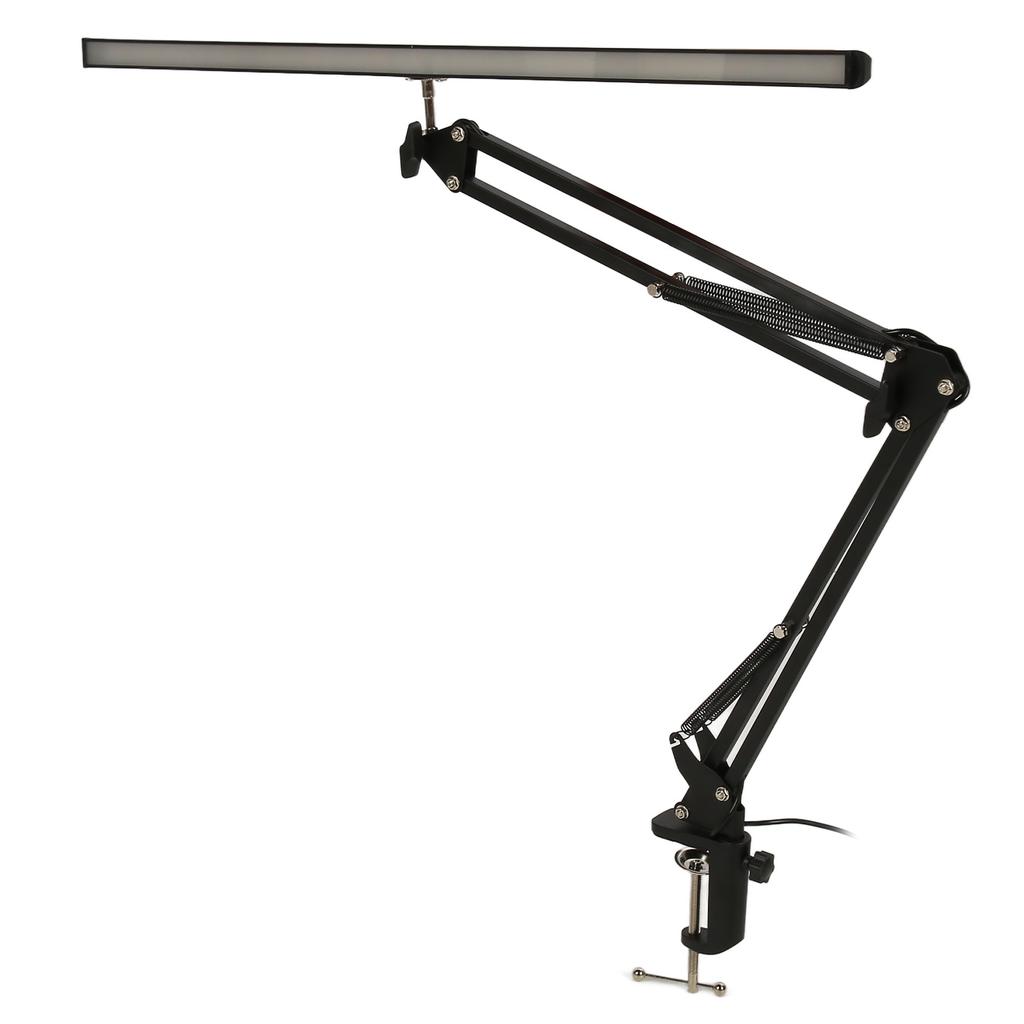 LED Beauty Lamp with Clamp Clip On Desk Lighting Swing Arm   Brightness Salon Lamp for Makeup Tattoo Eyebrow Reading