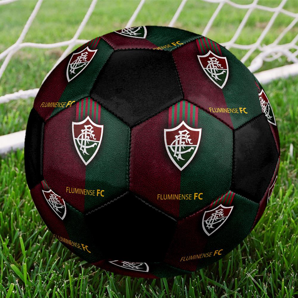 SIZE 5 Fluminense FC Soccer Ball Colorful All Ages Machine Stitched PVC Competition Ready Durable High-Bounce