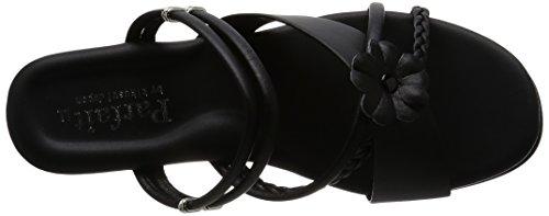 Parfait 5.5cm Wedge Heel Nurse Sandals, Office Sandals, Black, Size LL, 11233