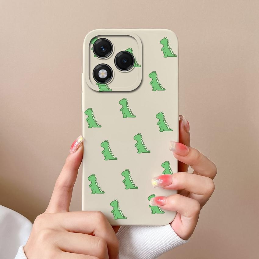 Phone Covers For Huawei Honor X9c X6b X7c X60 X5b 400 Lite X8 X8c Angry Dinosaur Patterns Soft Liquid Silicone Dustproof Shell For Huawei Bumper Cases