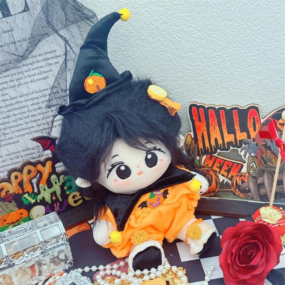 Soft Plush Idol Doll Pumpkin Suit Skeletonless Doll Pumpkin Custom Suit Clothes  Holiday Gift