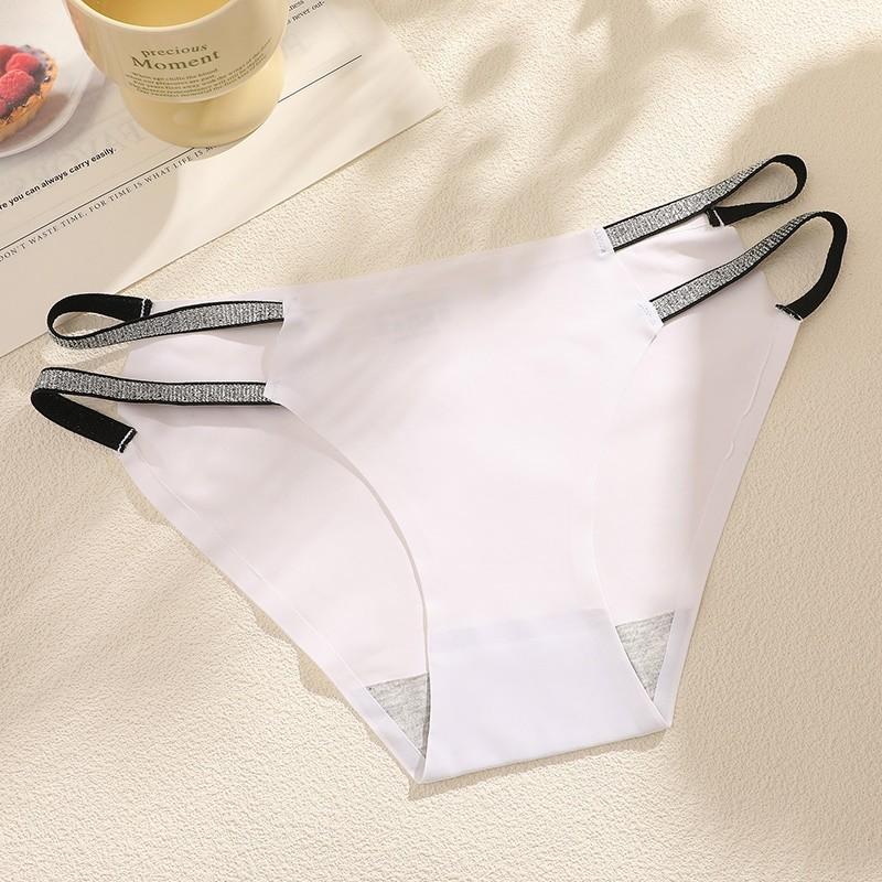 

Бесшовные трусики FINETOO для женщин, быстросохнущие трусики, удобные трусы с двойным плетеным ремешком S белый