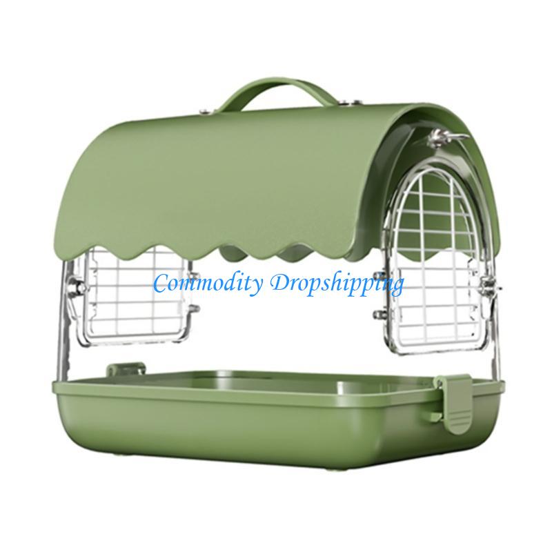 

Y5JC Outdoors Acrylic Bird Cages Set Luxurious Carriers Bird Cages House Durability Bird Cages for Strengthen Interaction