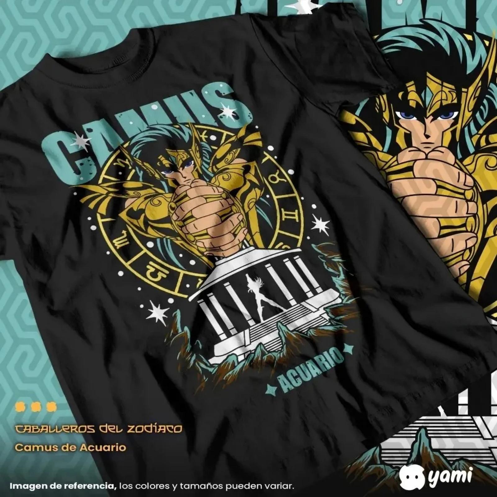 

ACUARIO Kurogane Ikki T-shirt Saint Seiy knights of the zodiac manga shun shiryu Shirt XXXXXL різнокольоровий