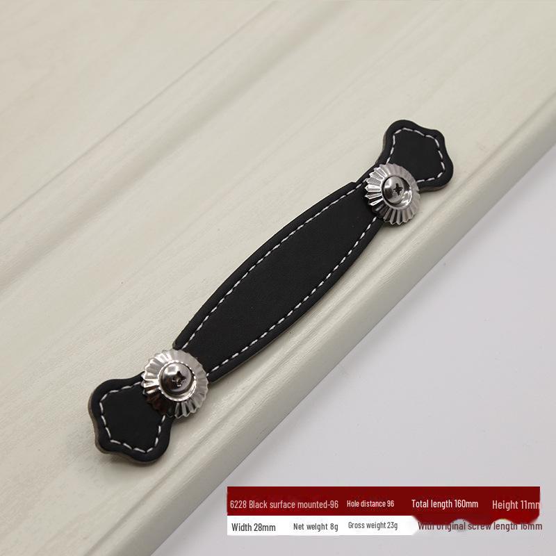 Brown Leather Handle for European Modern Cabinets and Wardrobes