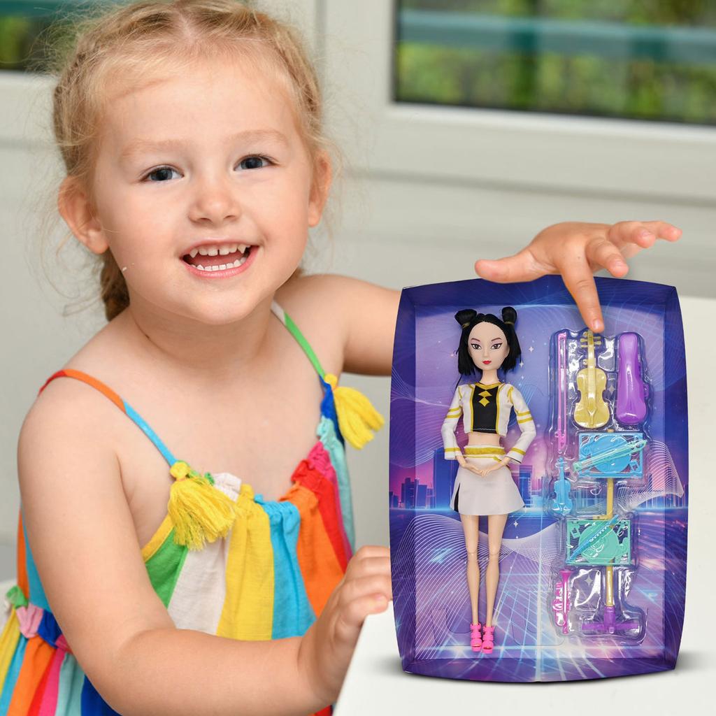 Modische Plastikpuppenfiguren-Sammlung mit einzigartigen stilvollen Outfits und farbenfrohen Frisuren Perfektes Geschenk für Kinder zum und Kreativsein