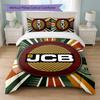 JCB Print 3Pcs Bedding Set Duvet Cover With Two Pillowcases Soft Bed Linen For Household Bedroom