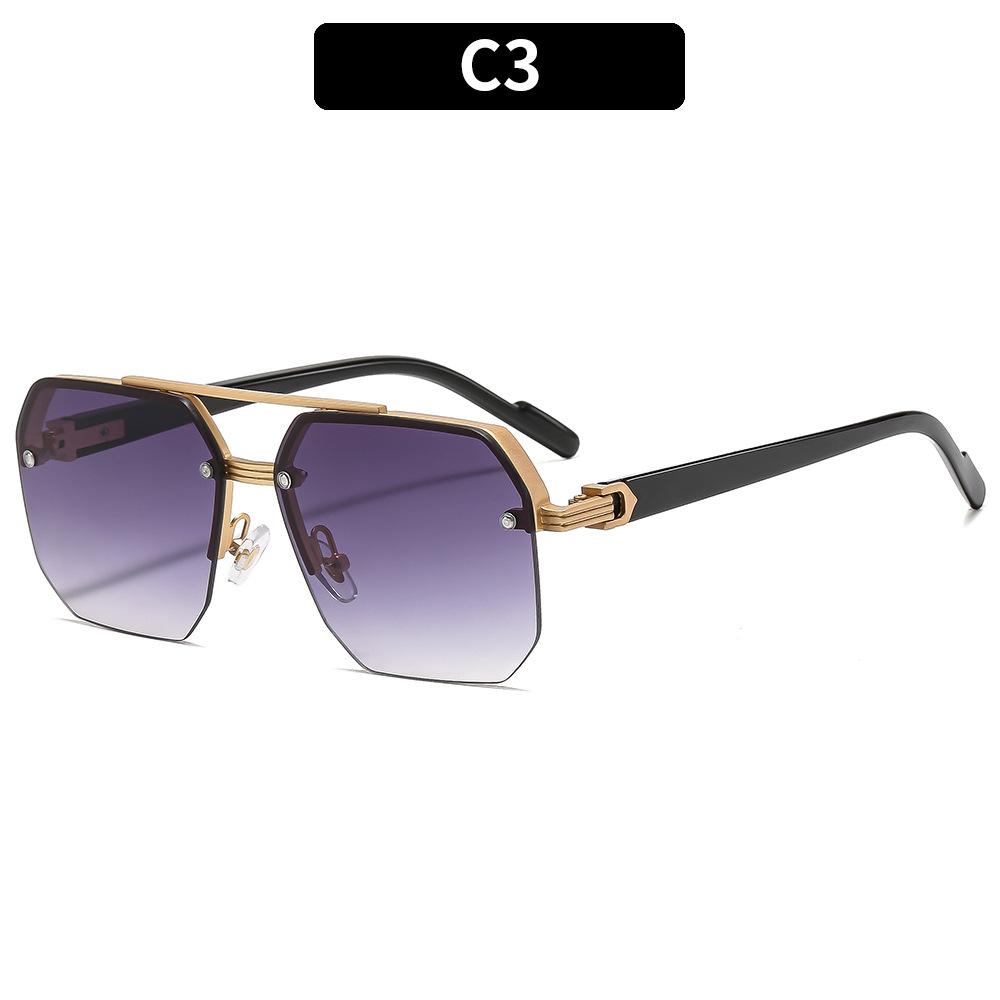 Women's Sunglasses, Double-beam Square Men's and Women's Outdoor Sunglasses.