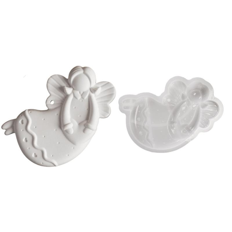 Practical Home Baking Supplies Figurine Angelic Sturdy Silicone Mould Craft Supplies Portable for Fun Dessert Making