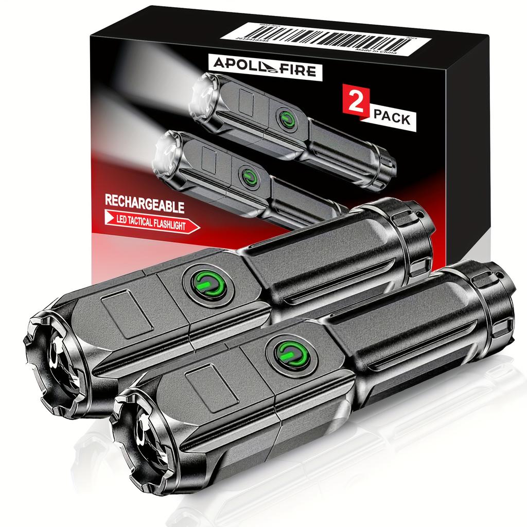 1pc Super Bright Zoomable Flashlight - Portable, Multi-Functional, Telescopic Zoom For Outdoor Home Use
