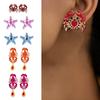 Creative Women Earrings Cartoon Starfish Earrings Gift Crab Studs  for Girls Ladies
