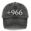 Neutral Embroidered 966 Soft Top Casual Baseball Cap Breathable Versatile Simple Design Duckbill Hat for Summer Wear