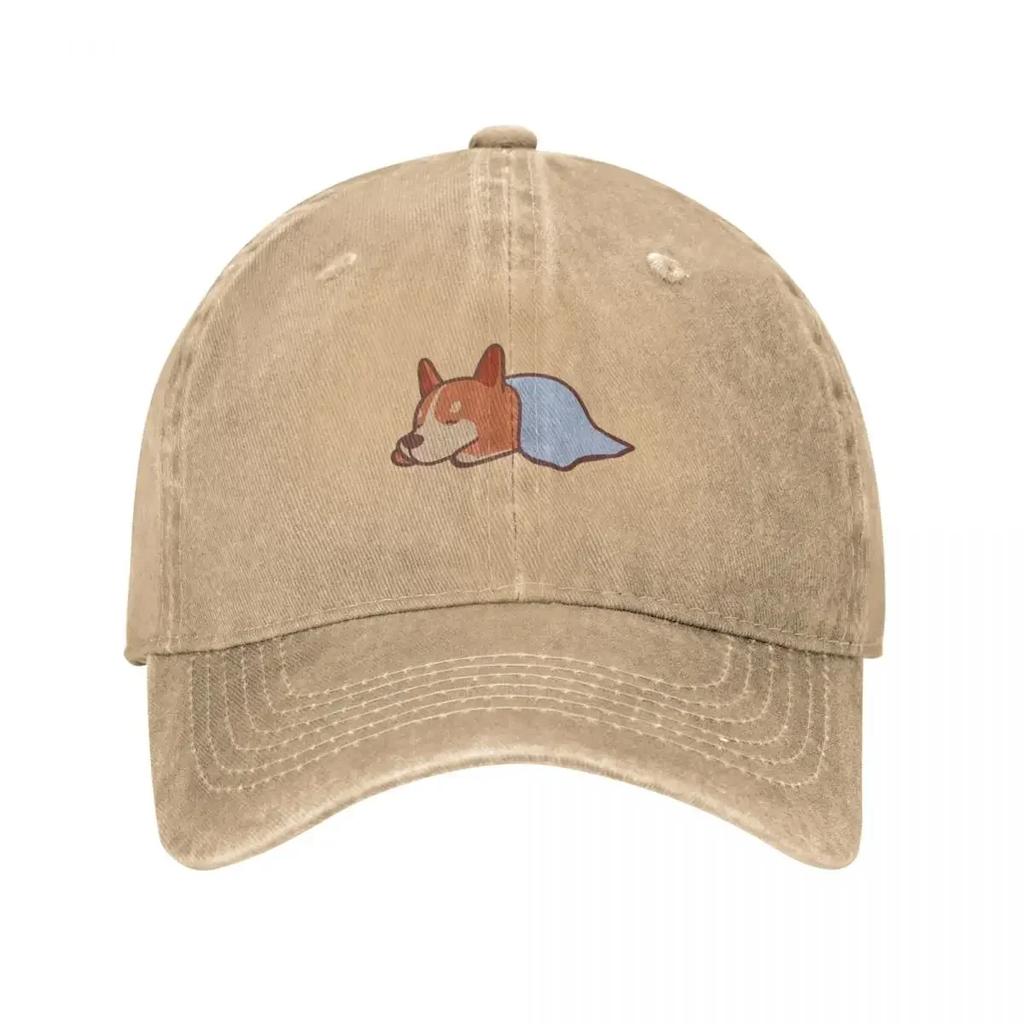 Schläfriger Corgi Baseballkappe Anime Hut Anime Mädchen Hüte Herren