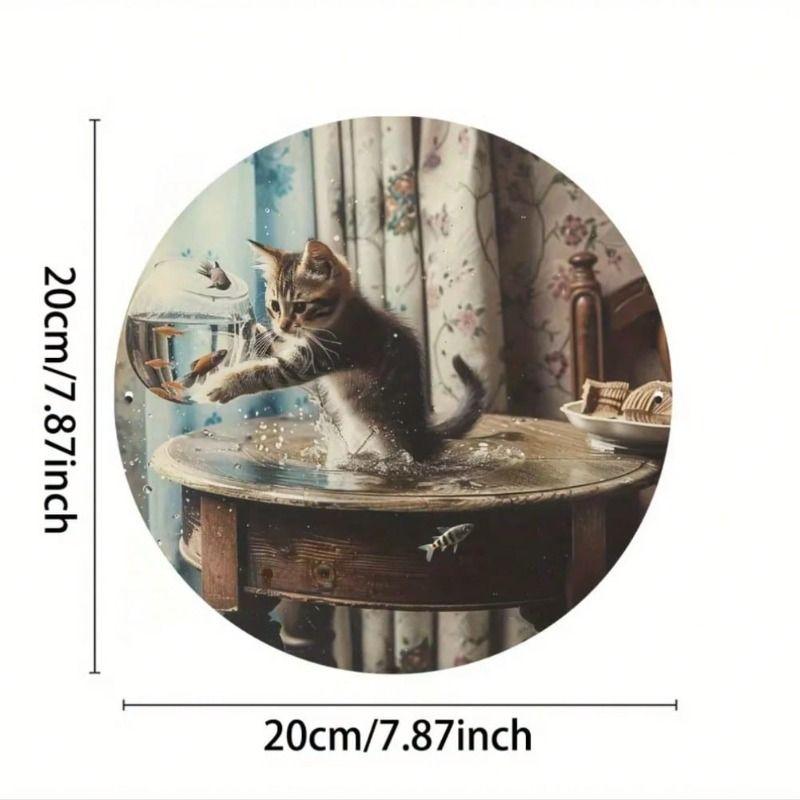 Metal Wall Art Decorative Sign Hanging Home Decor 20x20 cm