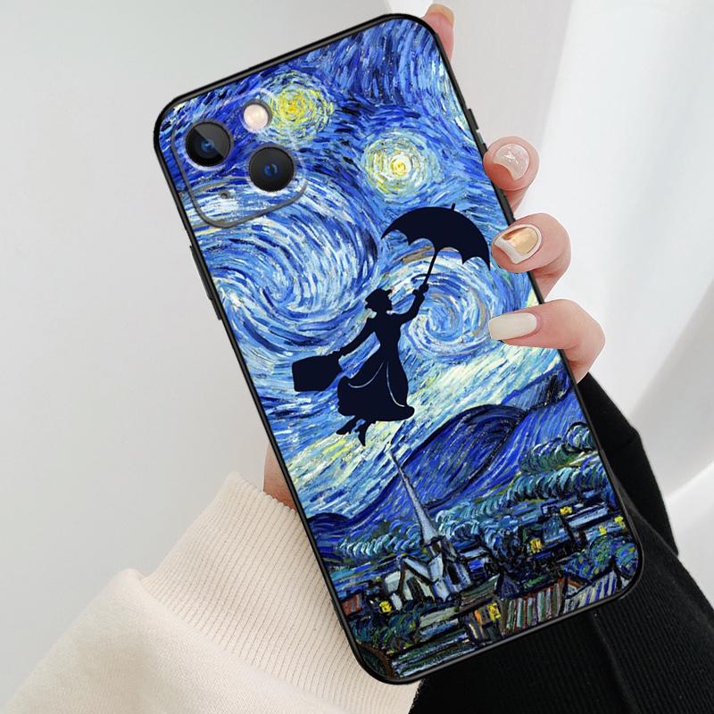 Mary Poppins Phone Case For iPhone 13 14 15 16 Pro Max 11 12 XS XR X Plus Shockproof Bumper Soft Cover