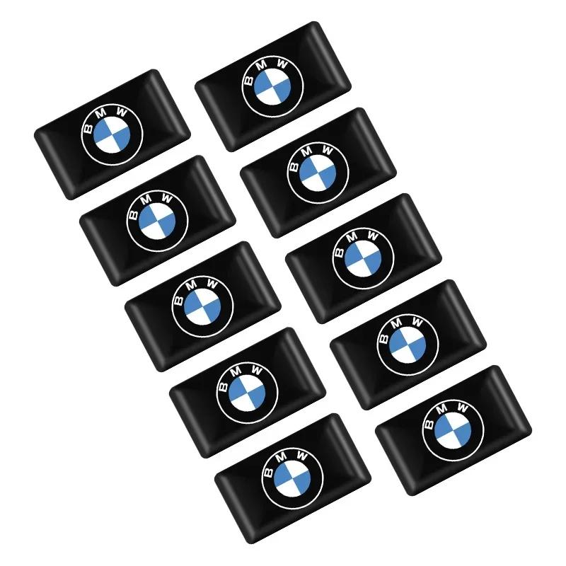 10 stuks 3D Epoxy Hars Embleem Stickers Decals Interieur Auto Accessoires voor BMW E46 E85 E60 F10 E39 F30 E36 F20 E87 E90 E70 X3 X5
