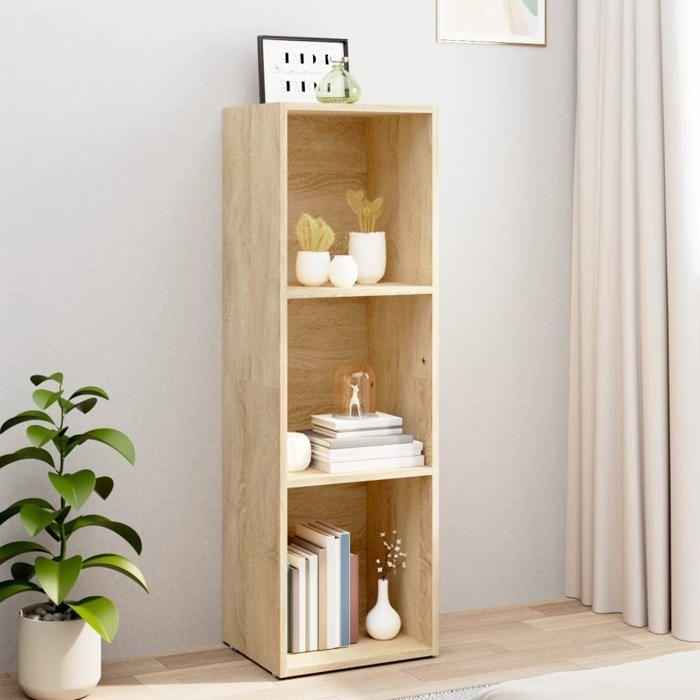 VidaXL Bookcase/TV Stand Sonoma Oak 36 X 30 X 114 Cm Chipboard