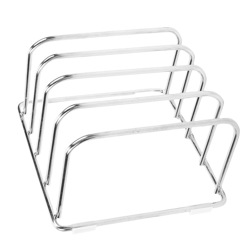 Stojan na krájecí desky Nerezový držák na krájecí desky 4 slotový úložný držák na kuchyňskou desku