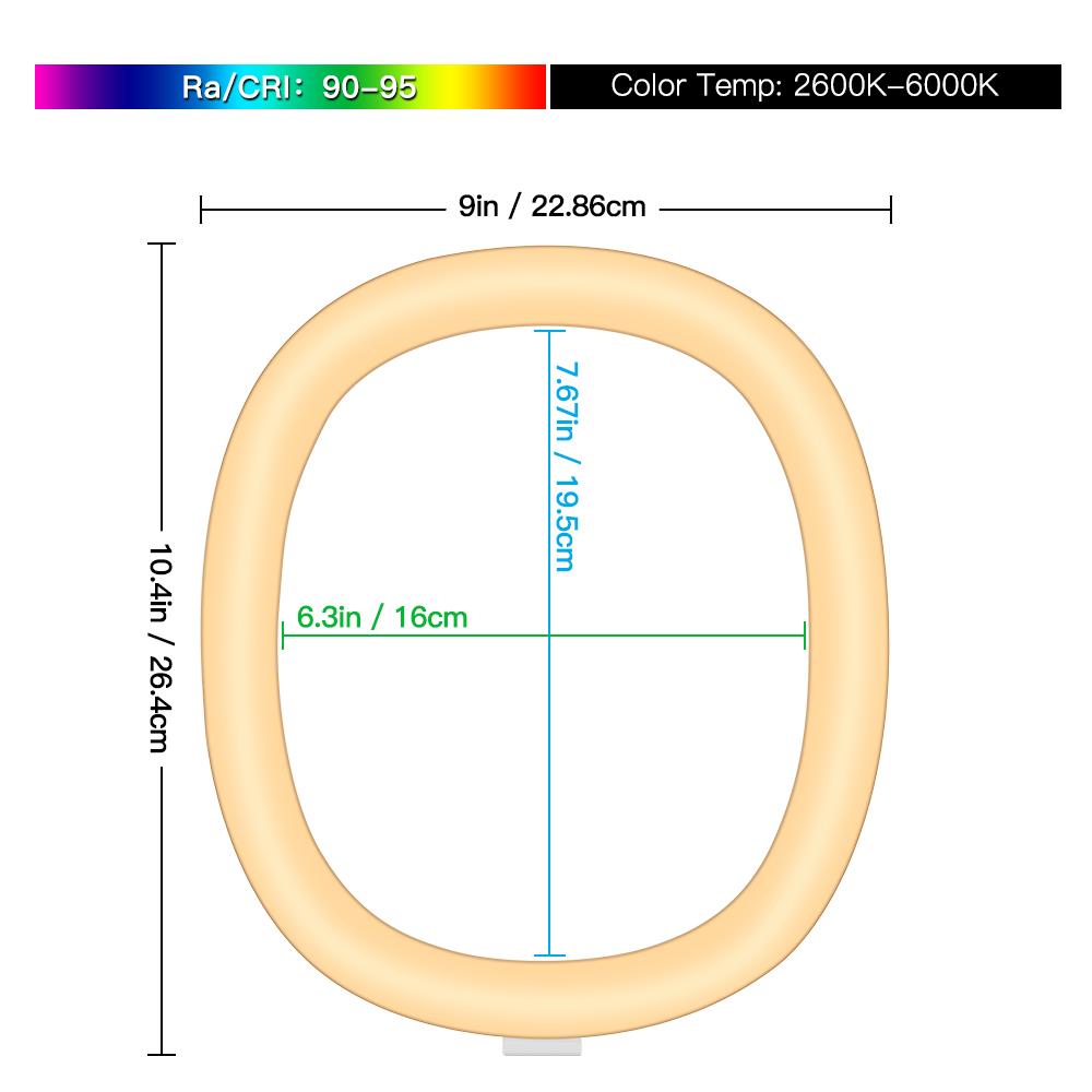 26cm Led Ring Selfie Light 26 Cm Shooting Light Dimmable Photography Lighting Kit Usb Charge Lamp With Tripod For Live Video
