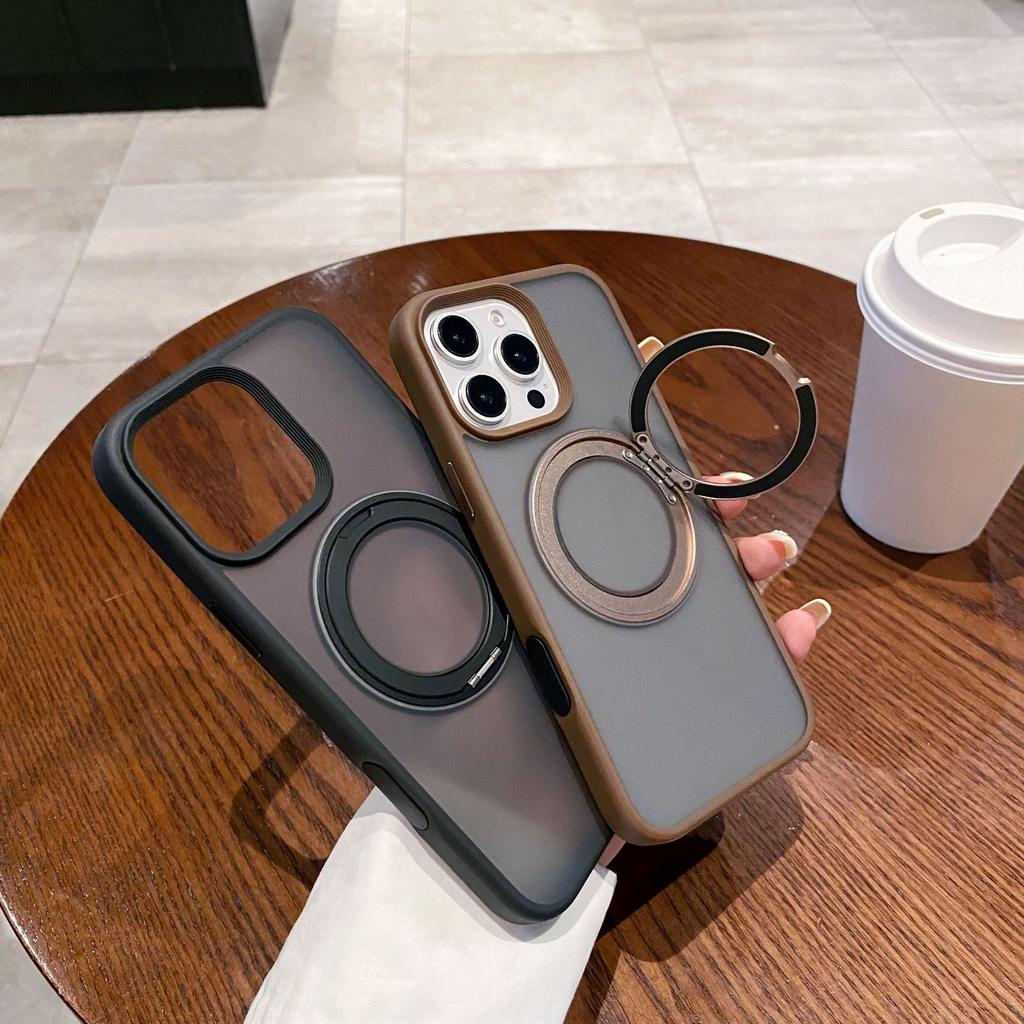 Phantom 360 Drehbarer Halter Geeignet für IPhone 16 Handyhülle Apple 15 ProMax Magnetische Schutzhülle mit großem Loch