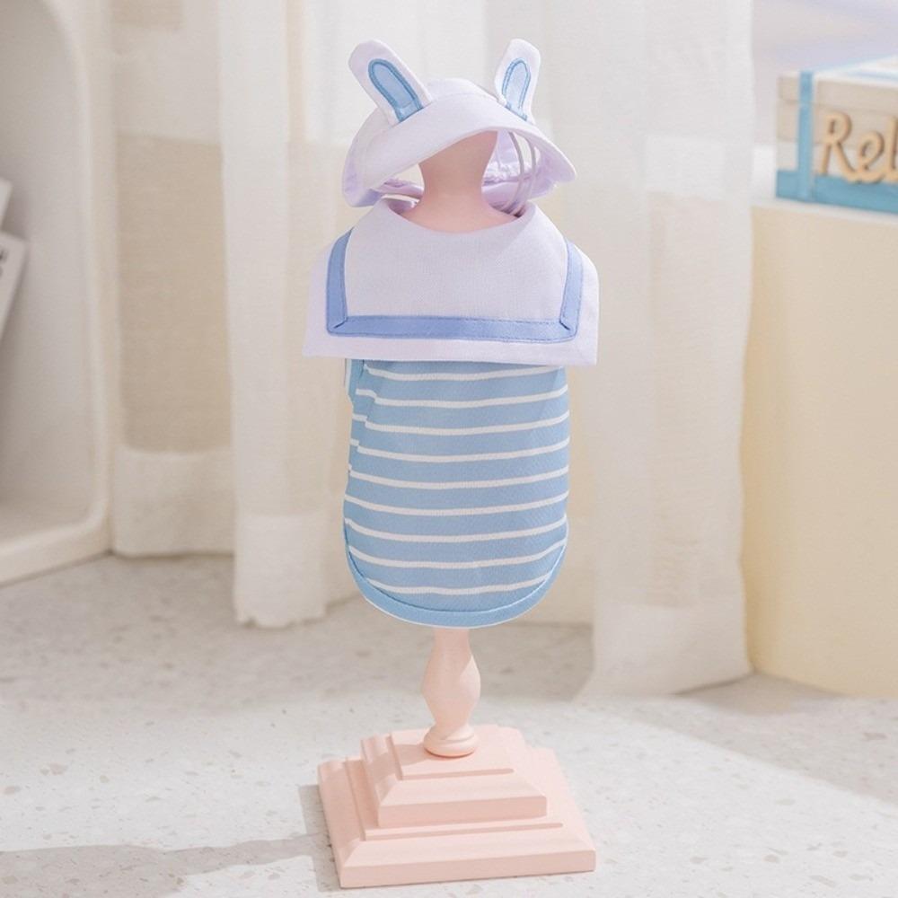 

with Hat Pet Vest Dress Navy Collar Dog Short Skirt Cute Pet Couple Suit Photography XL синий