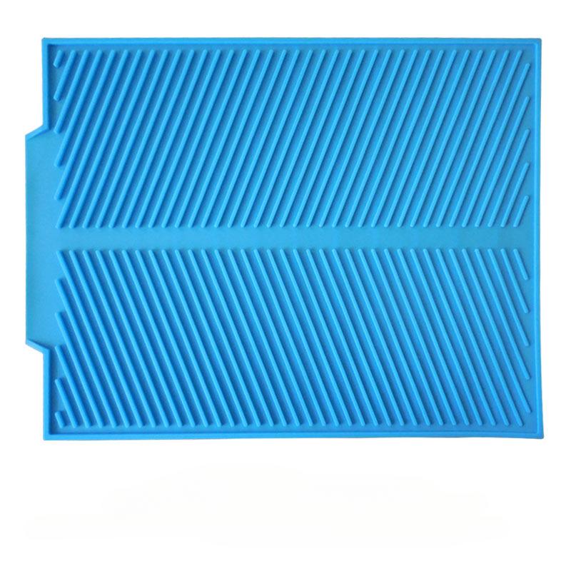 Kitchen Silicone Drain Pad Storage Dish Cup Drying Mat Drainer Tray Non-Slip Pans For Tableware Anti-Scald Potholder Placemat