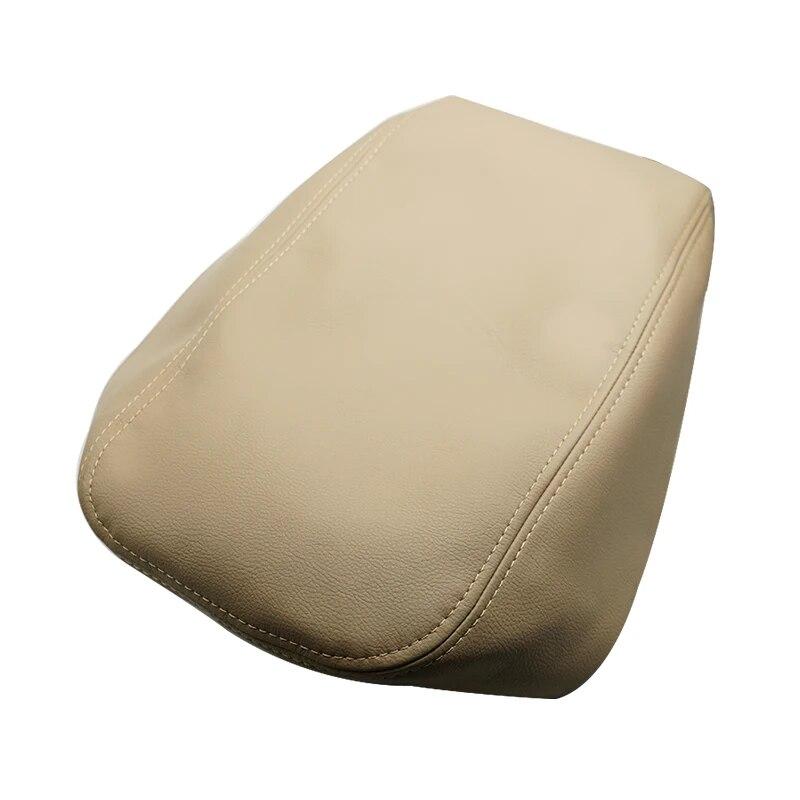 Beige Center Armrest Leather Cover For Lexus ES350 2007 2008 2009 Car Central Armrest Box Panel Skin Cover Sticker Trim
