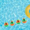 10-2PCS Through Door Diving Ring Funny Swimming Game Aids Dive Door Reusable Diving Training Crossing Rope Door Pool Water Toys
