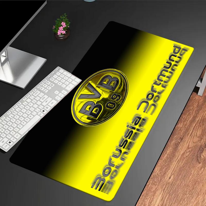 Podkładka pod mysz Borussia Dortmund, gumowa podstawa, mata na biurko do e-sportu, podkładka pod mysz dla graczy i do użytku biurowego, biurko gamingowe, łatwa do czyszczenia mata
