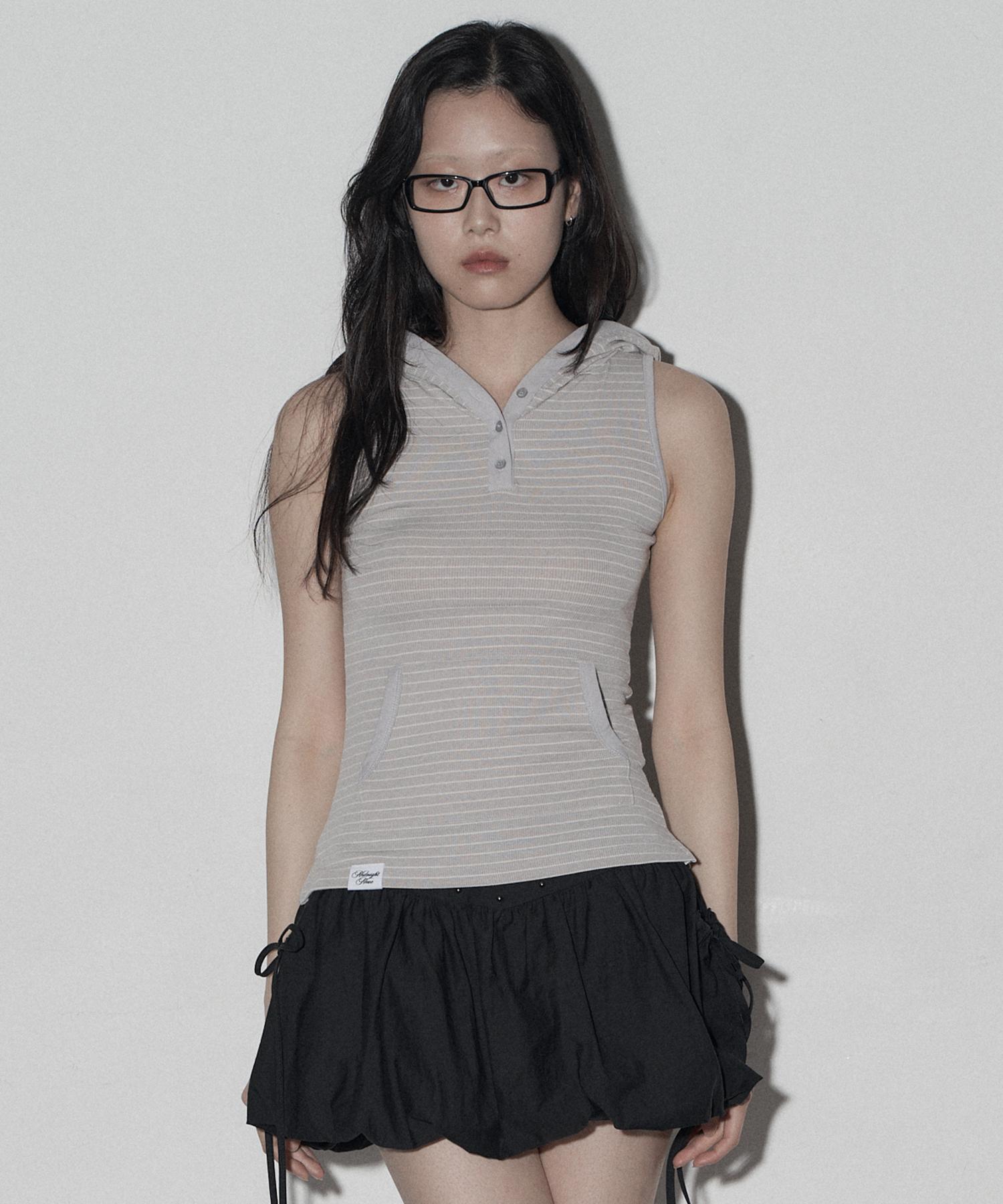 Midnight Move Hd Stripe Top (Grey) Grey