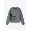 Winter Cartoon Harajuku Style Pullover Sweater Loose Fit Round Neck Knit Top Women