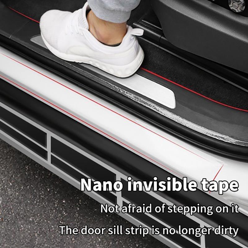 1Pcs Car Door Edge Transparent Protective Film Anti Scratch Nano Tape Auto Trunk Sill Scuff Door Edge Protector Film Stickers