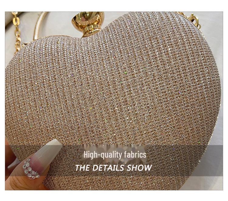 Elegante herzförmige Abendtasche mit Kette – vielseitiges und stilvolles Design