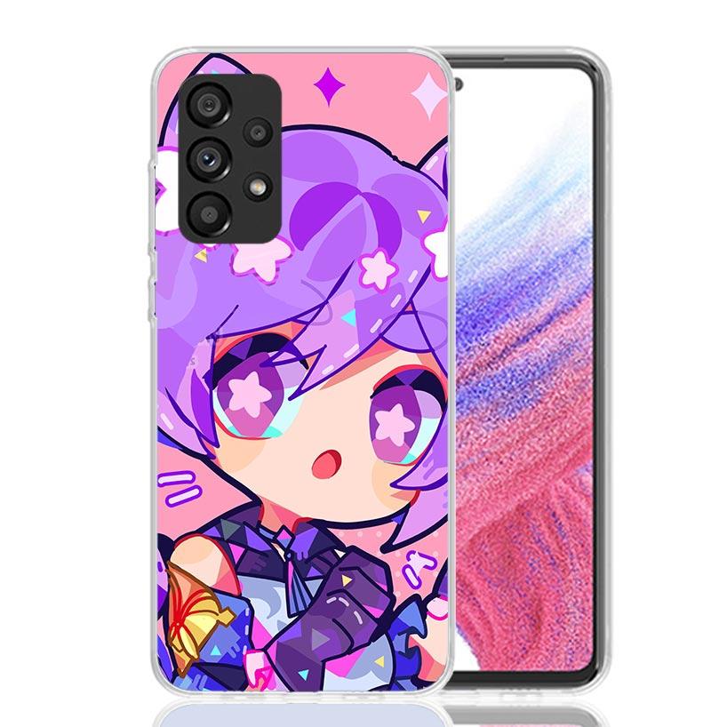 Genshin Impact Cute Star Eyes Phone Case For Samsung Galaxy A13 A14 A15 A16 A53 A54 A55 A56 A33 A34 A35 A36 A23 A24 A25 A26 A05S