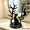 3D Printed Cat Jewelry Tray Desk Organizer Tree Shaped Jewelry Stand Multifunctional Storage Holder