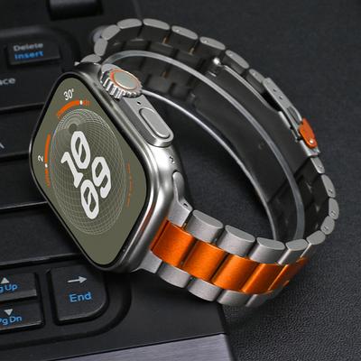 Pánsky luxusný titánový remienok pre Apple Watch Ultra 2 1 49 mm kovový náramok pre iWatch Series 10 9 8 7 6 5 4 3 Se 46 mm 45 mm 44 mm 42 mm 41 mm 40 mm 38 mm remienok