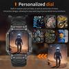 SACOSDING Rugged GPS Smart Watch 2.01" HD Screen 3ATM Waterproof Bluetooth Call Men Smartwatch GPS Positioning Compass Flashlight