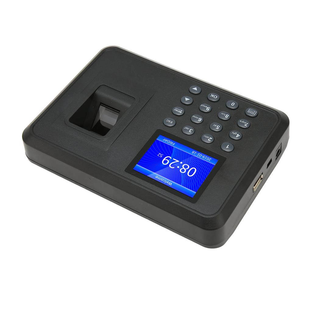Fingerprint Attendance Machine 2.4 Inch 1000 User Capacity Name Display Biometric Fingerprint