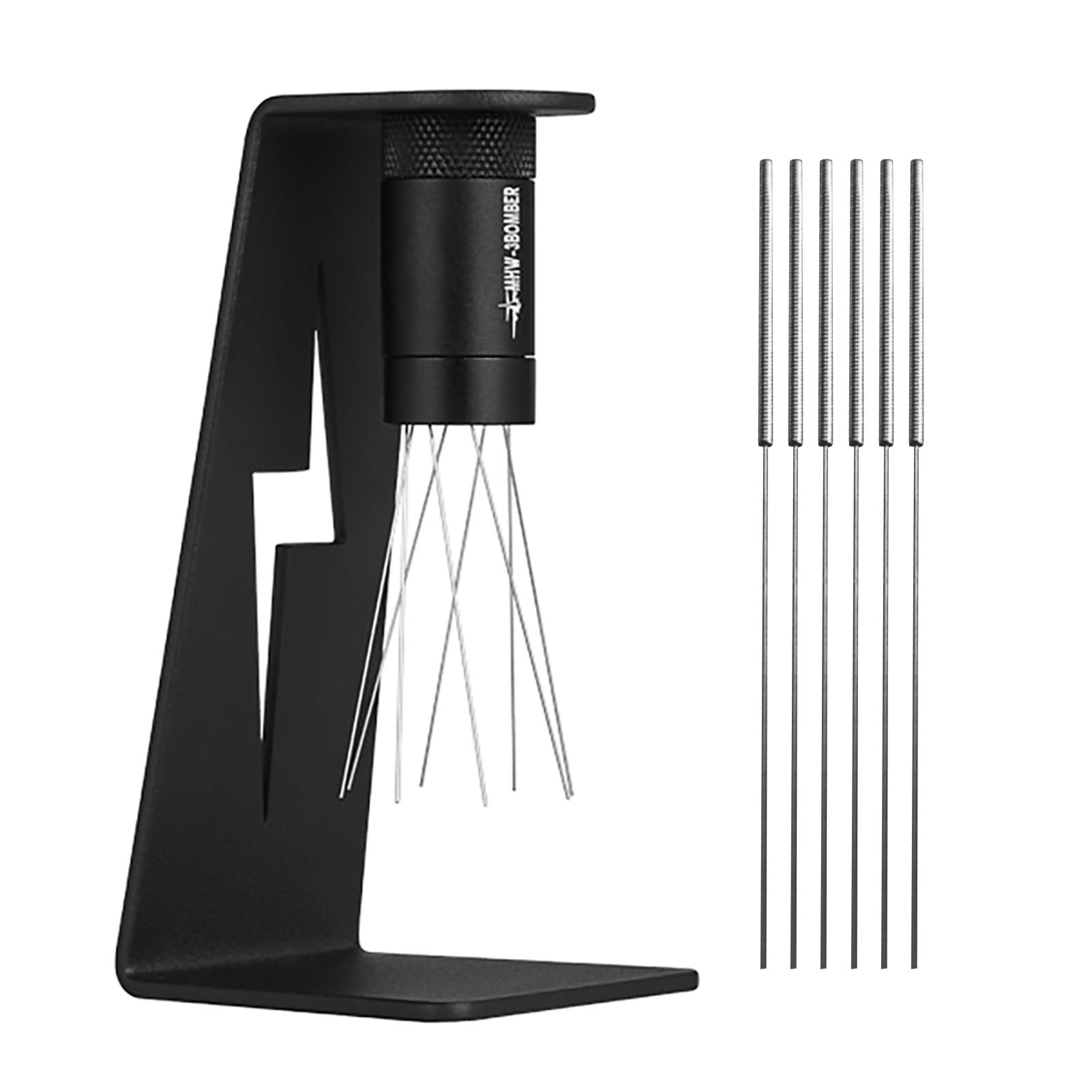 

MHW-3BOMBER Регулируемый WDT Инструмент Эспрессо 8 Игл 0,4 мм Дистрибьютор Кофе Регулируемый Диапазон Кофе чёрный