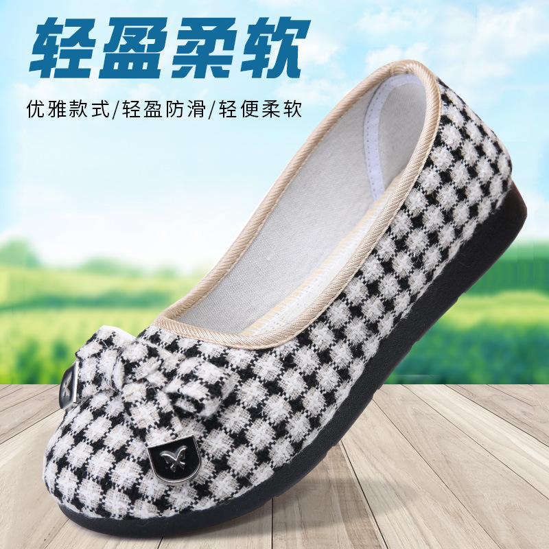 2025 New Canvas Shoes Lightweight Fashionable Women's Shoes Flat Black Work Loafers Autumn High-quality Casual Shoes for Women