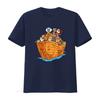 New Limited Noahs Ark Boat With Cats Religious Christian Cat Lover T Shirt Vintage Washed Homme Top For Everyday Wear