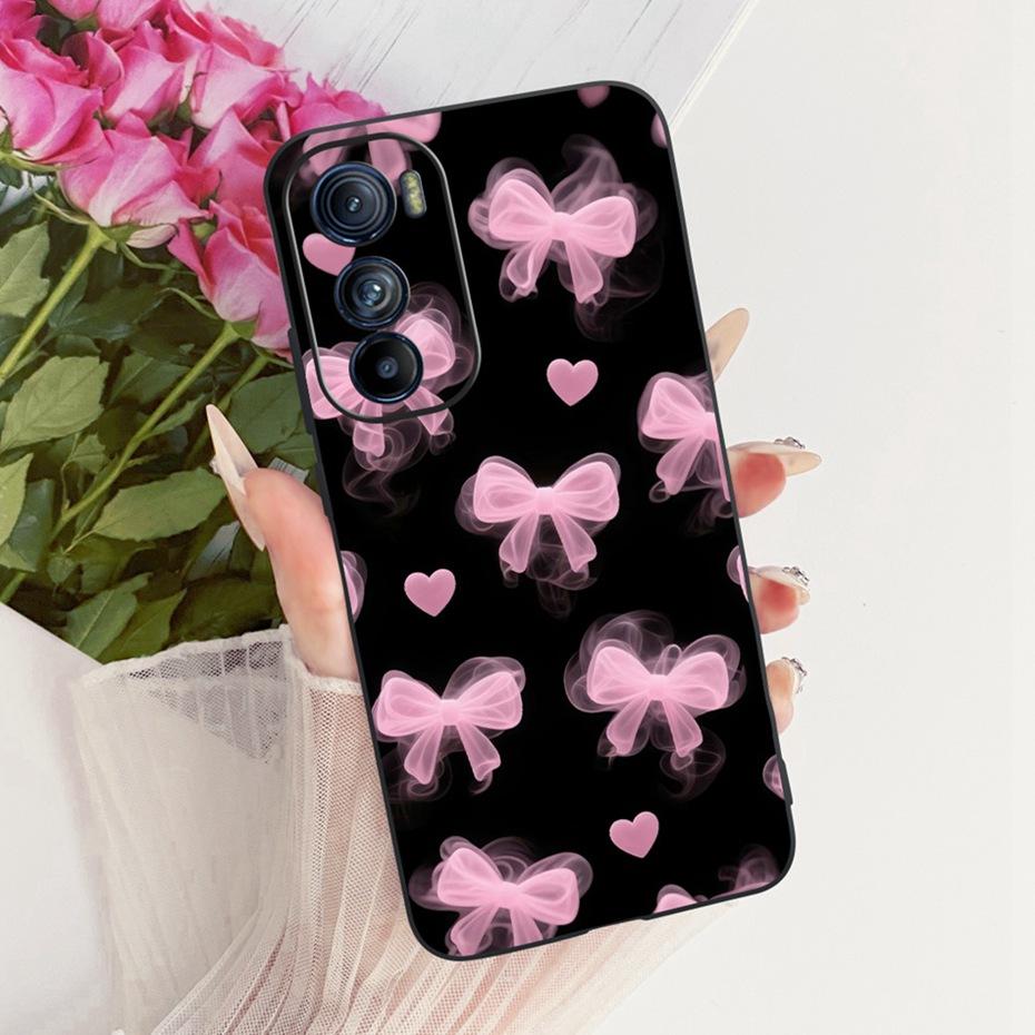 Cute Printing Phone Case For Motorola Edge 30 30Pro 30Neo Soft Black Silicone TPU Cases For MOTO Edge30 Pro Neo Covers Bumpers
